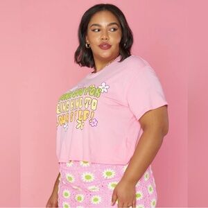 Show Me Your MuMu “Be Kind To Yourself” Graphic Crop Tee